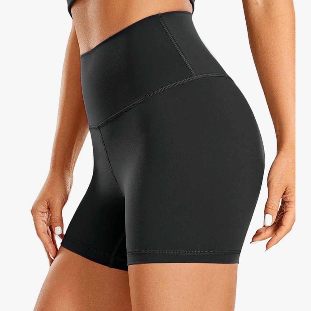 CRZ YOGA Brushed Naked Feeling Biker Shorts, High Waist